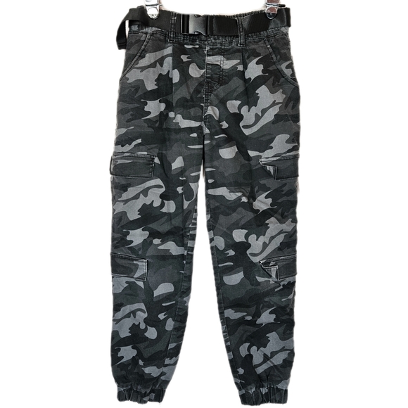 VIP Pants - V.I.P. Camo Jogger Pants Women’s 7/8 Stretch Utility Streetwear Cargo Pockets